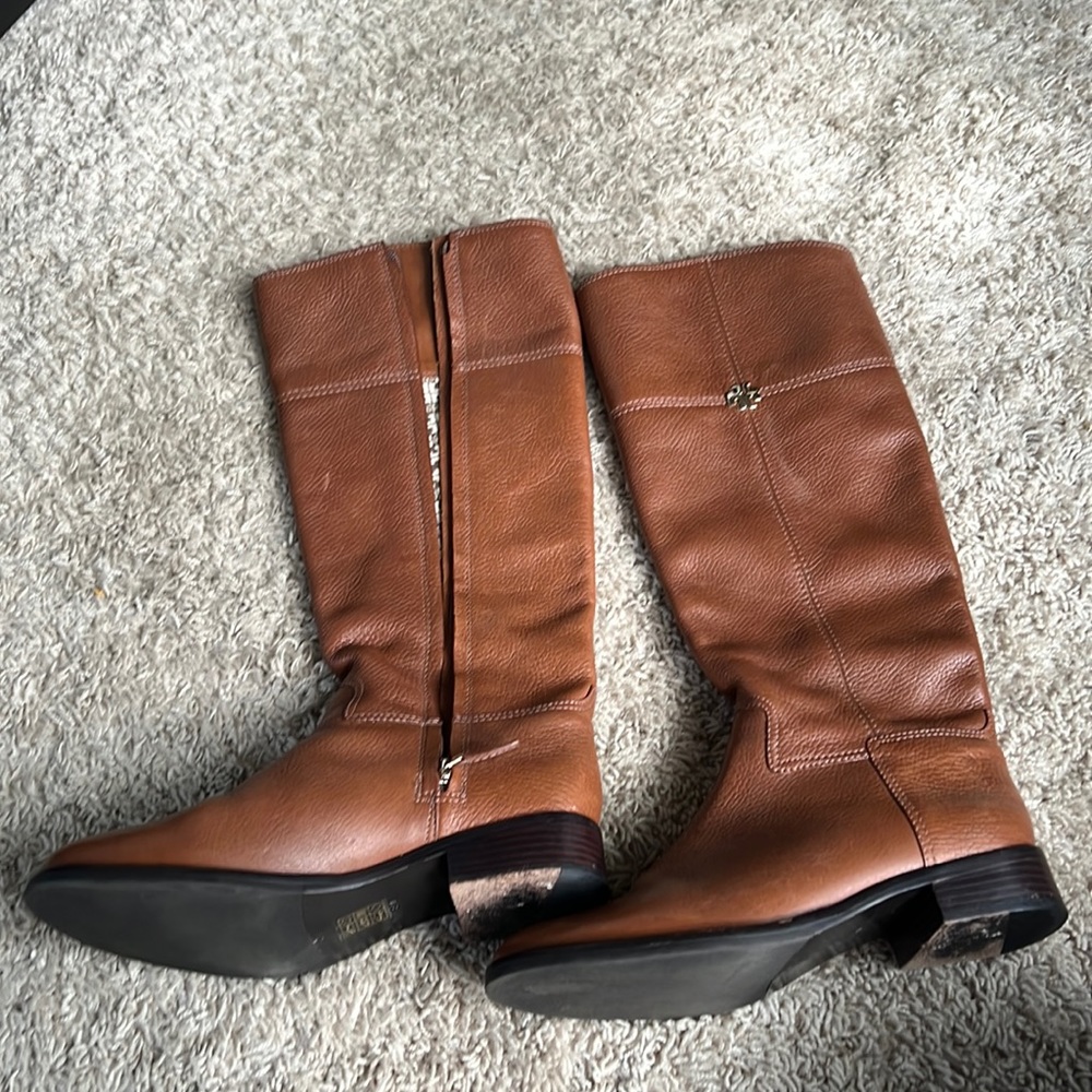 Tory Burch Camel Riding Boots